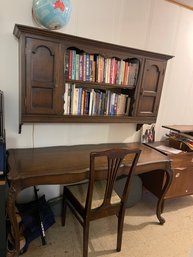 Beautiful Scalloped Vintage Wooden Desk