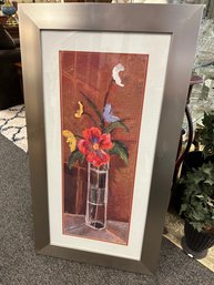 Beautifully Framed Floral By Bassett Fine Art