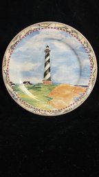 American Atelier At Home Lighthouse Collector Plate Cape Hatteras Light