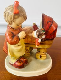 Hummel Figurine - Girl With Doll In Carriage