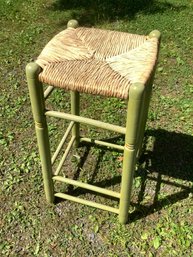 Rush Topped Bar Stool