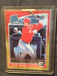 2018 Panini Donruss Optic Shohei Ohtani Rated Rookie Card - L