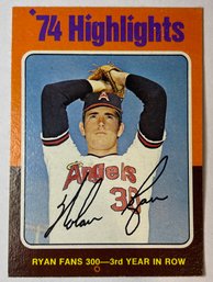 1975 Topps #5 Nolan Ryan Highlights