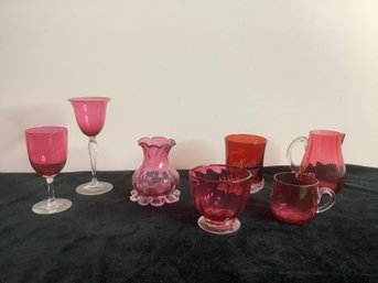 Cranberry Glass Lot