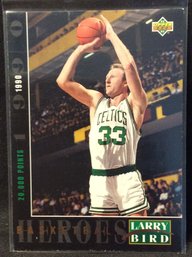 1992-93 Upper Deck Larry Bird Basketball Heroes Insert Card - L