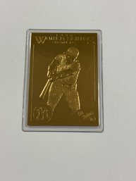 Danbury Mint 22kt Gold Leaf 1998 World Series NY Yankees Tim Raines Sealed