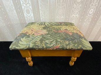 Vintage Queen Anne Footstool And Storage