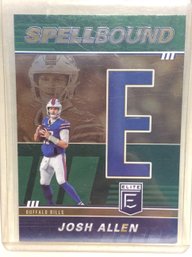 2022 Panini Donruss Elite Spellbound Josh Allen Letter E Card - K