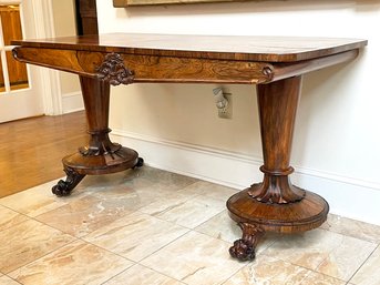 A Late Regency Rosewood Hall Table C. 1820's
