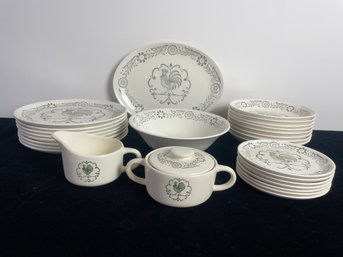 Beautiful Scio Pottery Provincial Dinnerware Set