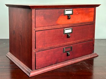 A Vintage Mahogany Desktop Drawer Chest