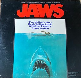 Jaws Original Motion Picture Soundtrack LP  - 1975 MCA 2087 Vinyl- 1st Pressing  - VERY GOOD CONDITION