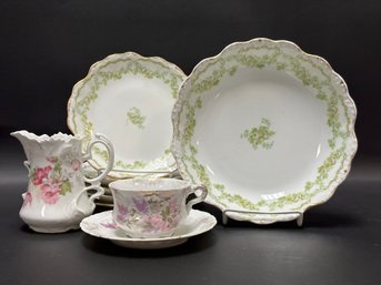 A Grouping Of Antique China, Limoges & More