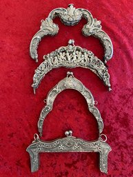 Metal Purse Frame Clasps Lot 3 Antique Vintage Art Deco Nouveau Victorian