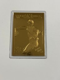 Danbury Mint 22kt Gold Leaf 1998 World Series NY Yankees Mariano Rivera Sealed
