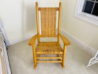 Carolina Packer Rocking Chair With Woven Seat