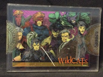 1993 Wildcats Wizard Magaine 2 Chromium Promo Card #3 - Jim Lee Gold Version - L