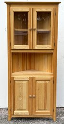 A Pine Corner Cabinet