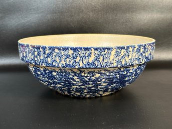 A Vintage Handcrafted Spongeware Bowl