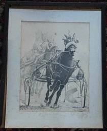 Pencil Signed Horse Print