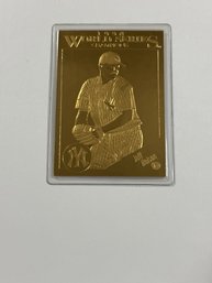 Danbury Mint 22kt Gold Leaf 1998 World Series NY Yankees Jeff Nelson Sealed