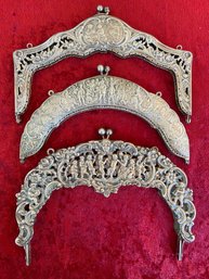 Metal Purse Frame Clasps Lot 5 Antique Vintage Art Deco Nouveau Victorian