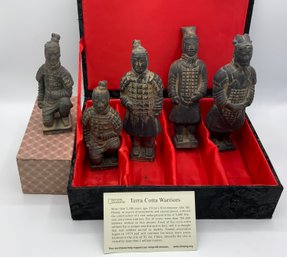 5 Terra Cotta Warriors ~ NEW IN BOX ~ (D)