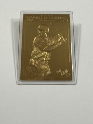 Danbury Mint 22kt Gold Leaf 1998 World Series NY Yankees Paul O'Neill Sealed