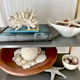 A Collection Of Beach Themed Table Top Decor