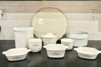 Vintage White Kitchenware - Corningware & More