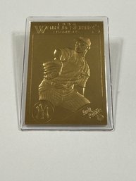 Danbury Mint 22kt Gold Leaf 1998 World Series NY Yankees Andy Pettitte Sealed
