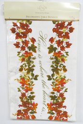 Lenox Fall Colors Table Runner 90' X 14' In Size Still In Hanging Packaging