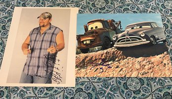 Lot Of 2 Larry The Cable Guy Signed 8x10 Photos Cars