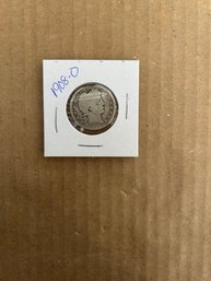 Beautiful 1908-O Barber Quarter, Silver Coin