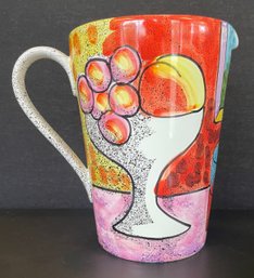A BELLINI Ceramic Pitcher For Bloomingdale's - 10'h Made In Italy