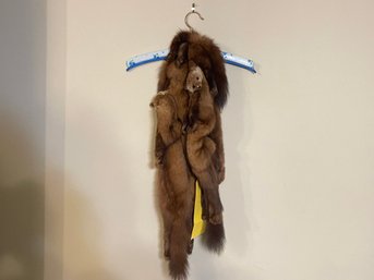 Mink Scarf, Made Of Real Mink Pelts