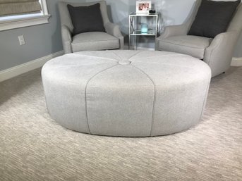 Fabulous Brand New $2,200 JESSICA CHARLES Large Round Ottoman - Style Name CHANNING - Oversized Piece !