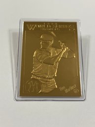 Danbury Mint 22kt Gold Leaf 1998 World Series NY Yankees Tino Martinez Sealed