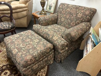 Comfy Chair And Ottoman  By Lexington Furniture
