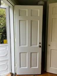 A 6 Panel Wood Exterior Door - 1X2