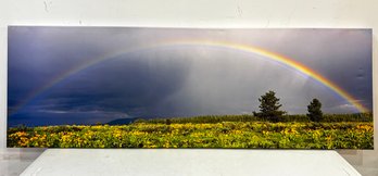 A Very Large Canvas Print - Fields And A Rainbow