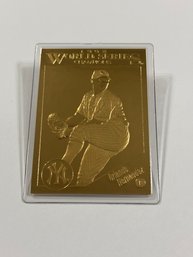 Danbury Mint 22kt Gold Leaf 1998 World Series NY Yankees Orlando Hernandez Sealed