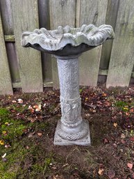 Ornate Stone Bird Bath                              (back Deck Area)