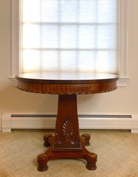 Lillian August - Sunburst Top With Central Pedestal On 4 Footed Base - Foyer Or Ocassional Table