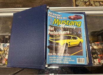 1989 Mustang Monthly Magazines In A Blue MC Hard Cover.   ET - D5
