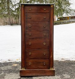 A Vintage Marble Top Mahogany Lingerie Chest