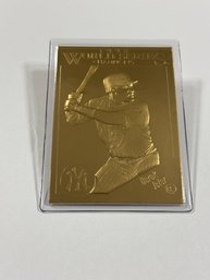 Danbury Mint 22kt Gold Leaf 1998 World Series NY Yankees Derek Jeter Sealed