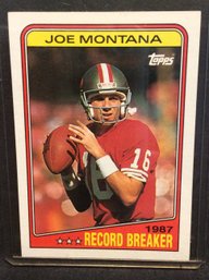 1988 Topps Joe Montana Record Breaker - K