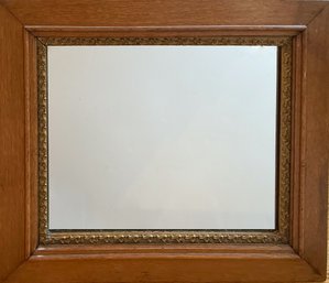 Beautiful Antique? Vintage Gilded Inner Trim Around Mirror In  Wood Frame