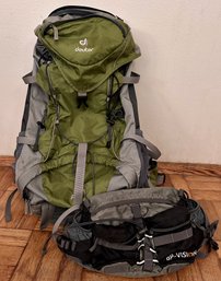 Large Deuter Hiking Overnight Backpack & BP Vision Waist Pack